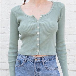 Brandy Melville Zelly Long Sleeve (sage green)